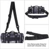 imageG4Free Fanny Deployment Tactical Waist Pack  Small Sling Pack Hand Carry Handlebar BagPythons Grain Black