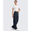 imageG4Free ShiftReady Wide Leg Work Pants for Women High Waist Yoga Dress Pants with Pockets Dressy Casual TrousersDark Navy