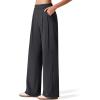 imageG4Free ShiftReady Womens Wide Leg Dress Yoga Pants with Pockets Dressy Casual Slacks High Waist Work TrousersBlack