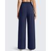 imageG4Free ShiftReady Womens Wide Leg Dress Yoga Pants with Pockets Dressy Casual Slacks High Waist Work TrousersDark Navy