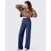 imageG4Free ShiftReady Womens Wide Leg Dress Yoga Pants with Pockets Dressy Casual Slacks High Waist Work TrousersRoyal Blue