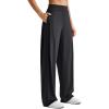 imageG4Free ShiftReady Wide Leg Work Pants for Women High Waist Yoga Dress Pants with Pockets Dressy Casual TrousersBlack
