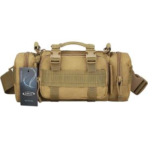 imageG4Free Fanny Deployment Tactical Waist Pack  Small Sling Pack Hand Carry Handlebar BagTan