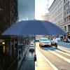 imageG4Free 46 Inch Windproof Umbrella for Rain Strong 8 Ribs Compact Reverse Folding Travel Umbrella Automatic Open Close Fits Car amp BackpackBlue