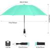 imageG4Free 46 Inch Windproof Umbrella for Rain Strong 8 Ribs Compact Reverse Folding Travel Umbrella Automatic Open Close Fits Car amp BackpackLake Blue