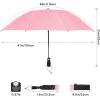 imageG4Free 46 Inch Windproof Umbrella for Rain Strong 8 Ribs Compact Reverse Folding Travel Umbrella Automatic Open Close Fits Car amp BackpackPink