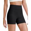 imageG4Free BareFeel Biker Shorts for Women with Pockets High Waisted Workout Athletic Gym Legging Shorts 46Black