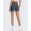 imageG4Free BareFeel Biker Shorts for Women with Pockets High Waisted Workout Athletic Gym Legging Shorts 46Dark Grey