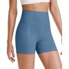 imageG4Free BareFeel Biker Shorts for Women with Pockets High Waisted Workout Athletic Gym Legging Shorts 46Haze Blue