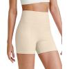 imageG4Free BareFeel Biker Shorts for Women with Pockets High Waisted Workout Athletic Gym Legging Shorts 46Light Khaki