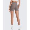 imageG4Free BareFeel Biker Shorts for Women with Pockets High Waisted Workout Athletic Gym Legging Shorts 46Taupe
