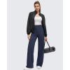 imageG4Free BareFeel High Stretch Wide Leg Pants for Women Soft Comfy Casual Yoga Pants with Pockets PetiteRegularTallDark Navy