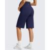 imageG4Free BareFeel Maternity Bermuda Shorts Over The Belly Loose Wide Leg Pregnancy Workout Shorts Casual WorkRoyal Blue