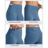 imageG4Free Barefeel Biker Shorts Women Tummy Control High Waisted No Front Seam Workout Gym Shorts with Pockets 4 6 8Blue Gray