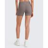 imageG4Free Barefeel Biker Shorts Women Tummy Control High Waisted No Front Seam Workout Gym Shorts with Pockets 4 6 8Taupe