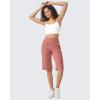 imageG4Free Capri Pants for Women 14 Knee Length Wide Leg Yoga Capris Dressy Casual Summer Crop Pants with PocketsCameo