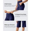 imageG4Free Capri Pants for Women 14 Knee Length Wide Leg Yoga Capris Dressy Casual Summer Crop Pants with PocketsRoyal Blue