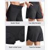 imageG4Free Chillwhisp Athletic Shorts for Women 4  High Waist Lightweight Casual Running Shorts Builtin Liner with PocketsBlack