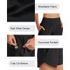 imageG4Free Chillwhisp Athletic Shorts for Women 4  High Waist Lightweight Casual Running Shorts Builtin Liner with PocketsBlack1