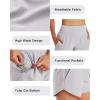 imageG4Free Chillwhisp Athletic Shorts for Women 4  High Waist Lightweight Casual Running Shorts Builtin Liner with PocketsChrim Gray1