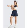 imageG4Free Chillwhisp Athletic Shorts for Women 4  High Waist Lightweight Casual Running Shorts Builtin Liner with PocketsDark Navy
