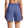 imageG4Free Chillwhisp Athletic Shorts for Women 4  High Waist Lightweight Casual Running Shorts Builtin Liner with PocketsDusky Purple