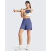 imageG4Free Chillwhisp Athletic Shorts for Women 4  High Waist Lightweight Casual Running Shorts Builtin Liner with PocketsDusky Purple
