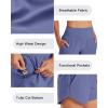 imageG4Free Chillwhisp Athletic Shorts for Women 4  High Waist Lightweight Casual Running Shorts Builtin Liner with PocketsDusky Purple1