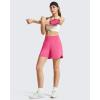 imageG4Free Chillwhisp Athletic Shorts for Women 4  High Waist Lightweight Casual Running Shorts Builtin Liner with PocketsRosy Pink