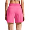 imageG4Free Chillwhisp Athletic Shorts for Women 4  High Waist Lightweight Casual Running Shorts Builtin Liner with PocketsRosy Pink