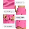 imageG4Free Chillwhisp Athletic Shorts for Women 4  High Waist Lightweight Casual Running Shorts Builtin Liner with PocketsRosy Pink1