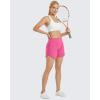 imageG4Free Chillwhisp Athletic Shorts for Women 4  High Waist Lightweight Casual Running Shorts Builtin Liner with PocketsRosy Pink1