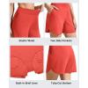 imageG4Free Chillwhisp Athletic Shorts for Women 4  High Waist Lightweight Casual Running Shorts Builtin Liner with PocketsRust Orange