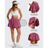 imageG4Free Chillwhisp Bubble Tennis Skirts for Women  14 Mini Athletic Ruffled Hem Casual Skorts Inner Shorts with 4 PocketsDark Burgundy