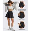 imageG4Free Chillwhisp High Waisted Tennis Skirts for Women  15 Flowy Golf Skort Athletic Inner Shorts with 4 PocketsBlack