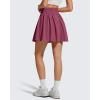 imageG4Free Chillwhisp High Waisted Tennis Skirts for Women  15 Flowy Golf Skort Athletic Inner Shorts with 4 PocketsDark Burgundy