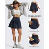 imageG4Free Chillwhisp High Waisted Tennis Skirts for Women  15 Flowy Golf Skort Athletic Inner Shorts with 4 PocketsDark Navy