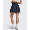 imageG4Free Chillwhisp High Waisted Tennis Skirts for Women  15 Flowy Golf Skort Athletic Inner Shorts with 4 PocketsDark Navy