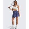 imageG4Free Chillwhisp High Waisted Tennis Skirts for Women  15 Flowy Golf Skort Athletic Inner Shorts with 4 PocketsDusky Purple