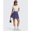 imageG4Free Chillwhisp High Waisted Tennis Skirts for Women  15 Flowy Golf Skort Athletic Inner Shorts with 4 PocketsDusky Purple