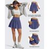 imageG4Free Chillwhisp High Waisted Tennis Skirts for Women  15 Flowy Golf Skort Athletic Inner Shorts with 4 PocketsDusky Purple