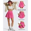 imageG4Free Chillwhisp High Waisted Tennis Skirts for Women  15 Flowy Golf Skort Athletic Inner Shorts with 4 PocketsRose Pink