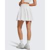 imageG4Free Chillwhisp High Waisted Tennis Skirts for Women  15 Flowy Golf Skort Athletic Inner Shorts with 4 PocketsWhite
