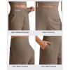 imageG4Free Comfy Ribbed Womens Shorts Dressy Casual High Waisted Athletic Lounge Trouser Shorts with Side PocketsDark Brown