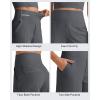 imageG4Free Comfy Ribbed Womens Shorts Dressy Casual High Waisted Athletic Lounge Trouser Shorts with Side PocketsDark Gray