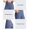 imageG4Free EverGoing Athletic Shorts for Women 6 Cross Waist Summer Casual Shorts with PocketsDenim Blue