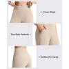imageG4Free EverGoing Athletic Shorts for Women 6 Cross Waist Summer Casual Shorts with PocketsLight Khaki