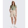 imageG4Free EverGoing Athletic Shorts for Women 6 Cross Waist Summer Casual Shorts with PocketsLight Khaki