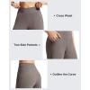 imageG4Free EverGoing Athletic Shorts for Women 6 Cross Waist Summer Casual Shorts with PocketsTaupe