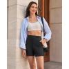 imageG4Free EverGoing Womens Athletic Shorts High Waisted 5 Running Yoga Summer Casual Shorts with PocketsBlack